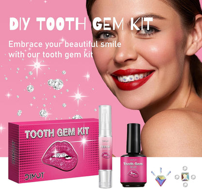 Tooth Gems Kit for Teeth Gems Kit with Light,139 Professional Tooth DIY Gem Kit Tooth Jewelry Gems Kit 2024 New for Man&Women