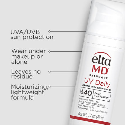 UV Daily SPF 40 Face Sunscreen Moisturizer