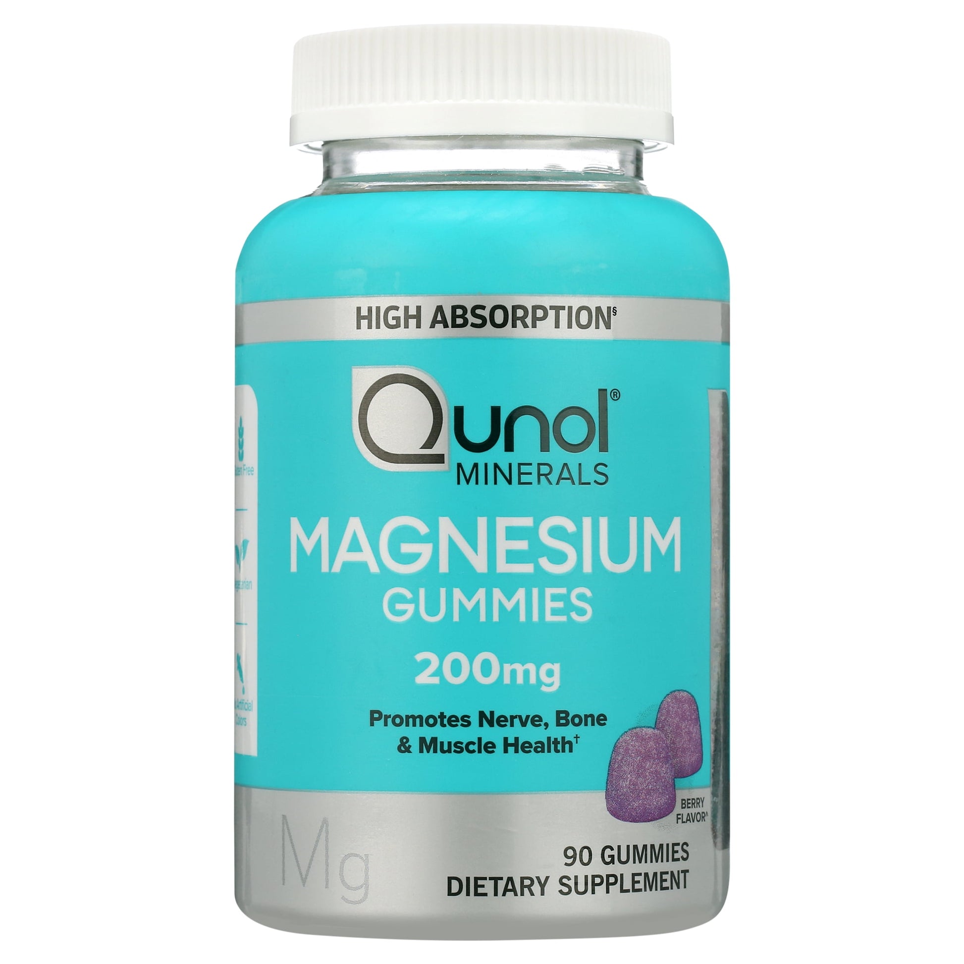 Magnesium Gummies, Berry, 100 Mg, 90 Gummies