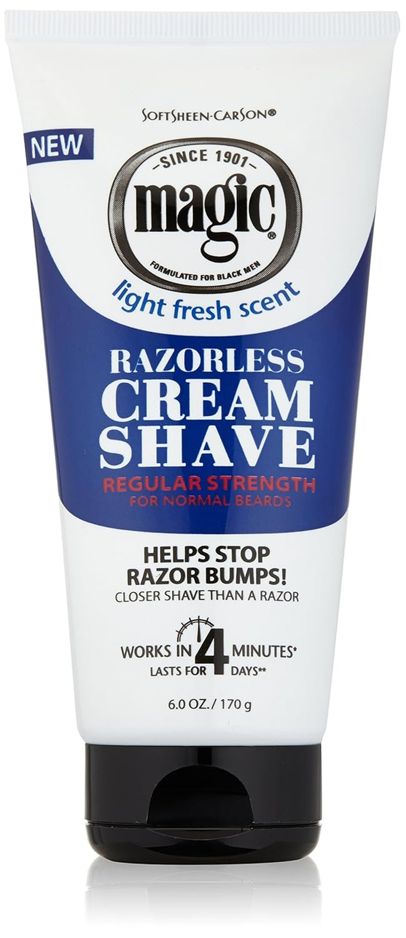 Softsheen Carson Magic Regular Razorless Cream Shave 6 Oz (Pack of 6)