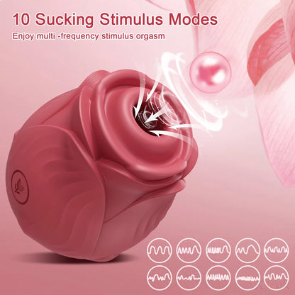 Rose Toys Sucking Vibrator Adult Sex Toys for Women Couples, Purple