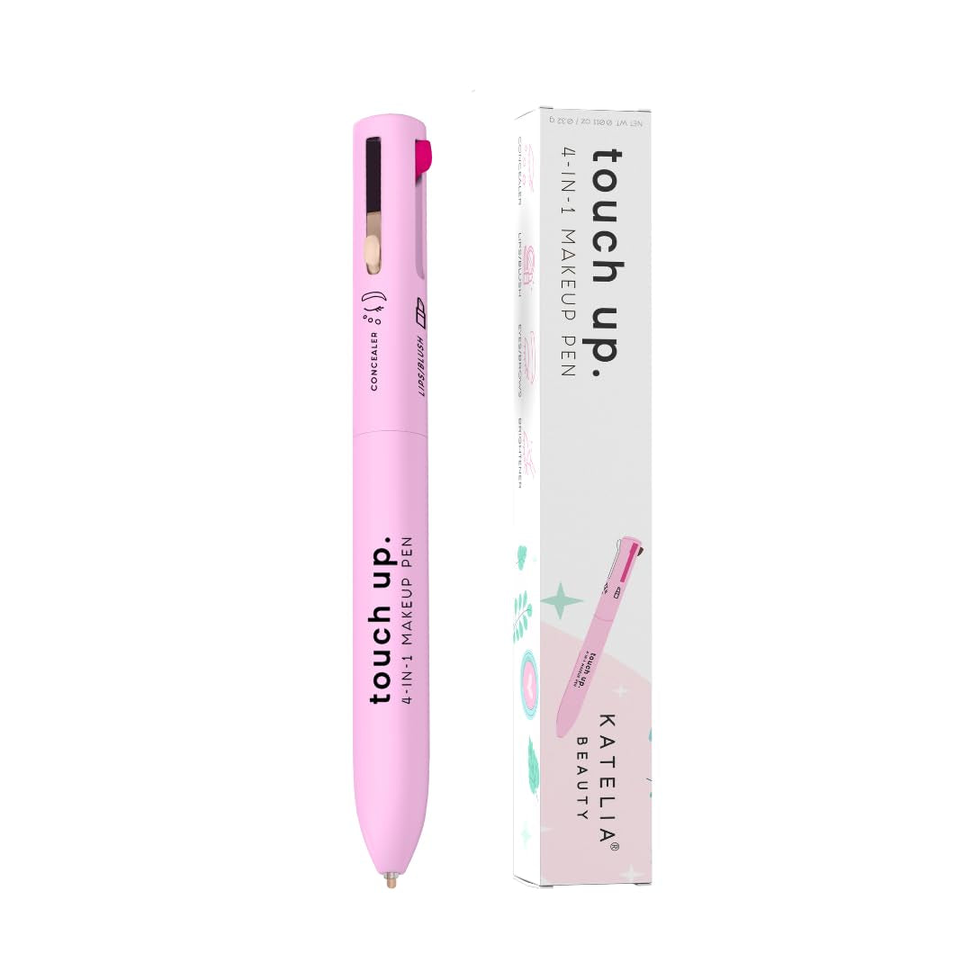 Touch up 4-In-1 Makeup Pen (Concealer, Eye/Brow Liner, Lip/Blush, & Brightener) All-In-One, Multi-Functional Portable Beauty Product, on the Go Travel Makeup Pencil (Makeup Pen B)