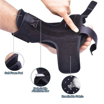 Plantar Fasciitis Night Splint Adjustable Foot Drop Ankle Brace Support Toe Pain